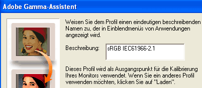 Das Standard sRGB - Profil