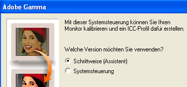 Assistent zur schrittweisen Einstellung